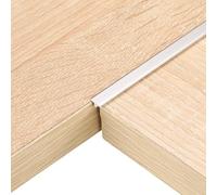 sourcing map 6Pcs 2.9ft x 0.31" T Molding Floor Transition Strips, Aluminium Alloy Vinyl Flooring Gap Trim for Joining Laminate Planks Tiles Floor Gaps, Silver