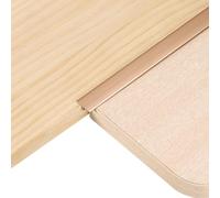 sourcing map 6Pcs 2.9ft x 0.59" T Molding Floor Transition Strips, Aluminium Alloy Vinyl Flooring Gap Trim for Joining Laminate Planks Tiles Floor Gaps, Rose Gold