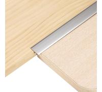 sourcing map 6Pcs 2.9ft x 0.79" T Molding Floor Transition Strips, Aluminium Alloy Vinyl Flooring Gap Trim for Joining Laminate Planks Tiles Floor Gaps, Gray