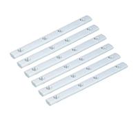 sourcing map 6pcs 2020 Straight Line Inside Connector Joint Bracket, for 6mm t Slot Aluminum Extrusion Profile, 4 Inch Silver