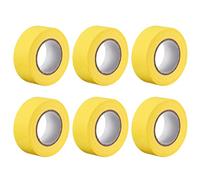 sourcing map 6Pcs 25mm 1 inch Wide 20m 21 Yards Masking Tape Painters Tape Rolls Yellow