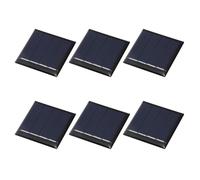 sourcing map 6Pcs 2V 0.08W 40mA Mini Solar Panels, Small Solar Photovoltaic Power Cells Charge DIY Electric Toy Materials Kits