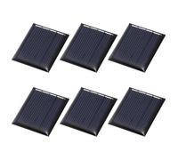 sourcing map 6Pcs 2V 0.12W 60mA Mini Solar Panels, Small Solar Photovoltaic Power Cells Charge DIY Electric Toy Materials Kits