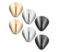sourcing map 6Pcs 3 Colors Metal Shoes Pointed Protector High Elegant Heels Toe Tip Cap Cover Elegant for Shoes Repair Decoration Protection