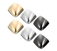 sourcing map 6Pcs 3 Colors Metal Shoes Pointed Protector Women Solid Toe High Heel Tip Cap Cover Elegant for Shoes Repair Decoration Protection