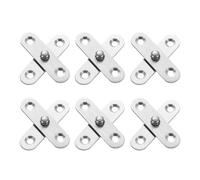 sourcing map 6Pcs 360 Degree Rotating Pivot Hinges, 57 x 16.3mm Stainless Steel Centre Shaft Concealed Hidden Hinge for Home Kitchen Swinging Cabinet Doors, Silver