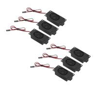 sourcing map 6Pcs 3Watt 4Ohm Single Mini Speaker Full-Range Mobile Portable Advertising Machine Speaker with Pre-attached 2.54mm Terminal Wire Connector Interface for Small Electronic Projects