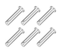 sourcing map 6Pcs 5/16" x 1-3/8" Single Hole Clevis Pins, 304 Stainless Steel Flat Head Clevis Pins Hitch Pin for Trailer Latch, Mechanics Repair, Furniture Installation, Industrial Equipment