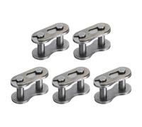 sourcing map 6Pcs #520 Chain Master Connector Link Roller, 15mm Pitch Carbon Steel, Standard Connecting Split Links