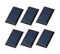 sourcing map 6Pcs 5V 0.225W 45mA Mini Solar Panels, Small Solar Photovoltaic Power Cells Charge DIY Electric Toy Materials Kits