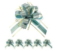 sourcing map 6pcs 8 Inch Large Pull Bows for Gift Wrapping, Dark Green Ribbon Bow for Christmas Party Wedding Valentine's Day Presents Gift Baskets Decoration
