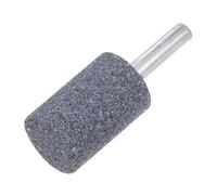 sourcing map 6pcs Abrasive Mounted Stone 1/4" Shank 0.8" Dia Cylindrical Corundum Grinding and Polishing Head for Engraving Rotary Tool