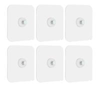 sourcing map 6Pcs Adhesive Wall Mount Screw Hooks, 2.4" Acrylic Round Drill Free Adhesive Hooks Waterproof Heavy Duty Sticky Wall Mount for Bathroom Kitchen Hanging Shelf, 6 x 6 mm