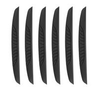 sourcing map 6pcs Car Door Edge Guards Protectors PVC Anti-Collision Side Doors Edge Protector Trim Strip Anti-Scratch Universal Vehicle Exterior Accessories for Car SUV Pickup Truck, Black