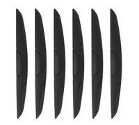 sourcing map 6pcs Car Door Edge Guards Protectors Silicone Anti-Collision Side Door Edge Protector Trim Strip Anti-Scratch Universal Vehicle Exterior Accessories for Car Pickup Trucks, Black