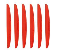 sourcing map 6pcs Car Door Edge Guards Protectors Silicone Anti-Collision Side Doors Edge Protector Trim Strip Anti-Scratch Universal Vehicle Exterior Accessories for Car SUV Pickup Truck, Red