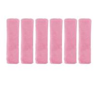 sourcing map 6pcs Car Seat Belt Pad Soft Fiber Seatbelt Shoulder Strap Covers Comfortable Driving Cushion Universal Car Accessories for Car, Pink