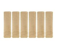 sourcing map 6pcs Car Seat Belt Pad Soft Fiber Seatbelt Shoulder Strap Covers Comfortable Driving Cushion Universal Car Accessories for Car, Light Tan