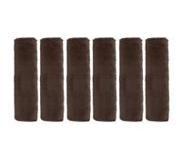 sourcing map 6pcs Car Seat Belt Pad Soft Fiber Seatbelt Shoulder Strap Covers Comfortable Driving Cushion Universal Car Accessories for Car, Brown