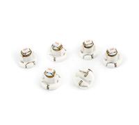 sourcing map 6PCS Car T3 Pink 3020 LED Lisence Plate Lamp Wedge Bulb Internal