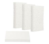 sourcing map 6Pcs Cellulose Sponges, Square Kitchen Clean Sponges Non-Scratch Compressed Dish Scrubber for Kitchen Household Cookware Bathroom Cleaning & DIY, White
