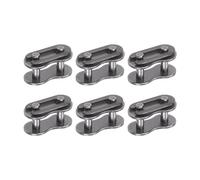 sourcing map 6Pcs Chain Master Connector Link Roller, 5/16" Pitch Carbon Steel, Standard Connecting Split Links for 05B Chain