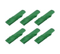 sourcing map 6pcs Cloth Napkins Green Satin Table Napkins Polyester Square Bright Table Napkin Fabric Table Napkin for Event Wedding Party Table Decoration,17x17 Inch