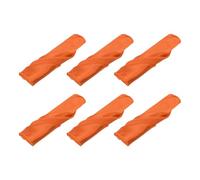 sourcing map 6pcs Cloth Napkins Orange Satin Table Napkins Polyester Square Bright Table Napkin Fabric Table Napkin for Event Wedding Party Table Decoration,17x17 Inch