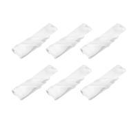 sourcing map 6pcs Cloth Napkins White Satin Table Napkins Polyester Square Bright Table Napkin Fabric Table Napkin for Event Wedding Party Table Decoration,20x20 Inch