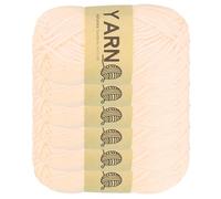 sourcing map 6Pcs Crocheting Yarn, 2mm Light Pink 100% Acrylic Yarn 150 G/5.3 oz Sport Weight Yarns Bulk Soft and Fluffy Yarns for Knitting DIY Crochet Crafts Blankets Gift,328 Yards Total