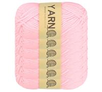 sourcing map 6Pcs Crocheting Yarn, 2mm Pink 100% Acrylic Yarn 150 G/5.3 oz Sport Weight Yarns Bulk Soft and Fluffy Yarns for Knitting DIY Crochet Crafts Blankets Gift,328 Yards Total