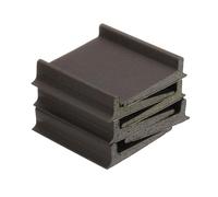 sourcing map 6Pcs Door Corner Seals, Self-Adhesive Door Frame Seal Weather Stripping Draft Stopper for Weather Protection Isolation of Noise (2" x 1.8", Brown)