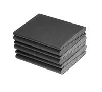 sourcing map 6Pcs Door Corner Seals, Self-Adhesive Door Frame Seal Weather Stripping Draft Stopper for Weather Protection Isolation of Noise (2" x 1.7", Black)