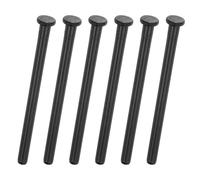 sourcing map 6Pcs Door Hinge Pins, 3.62 Inch Removable Interior Hinge Security Pins for Residential Wood Door Replacement Repair, Matte Black