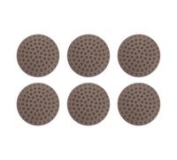 sourcing map 6Pcs Door Stopper Wall Protector, 50mm/2" Brown Self Adhesive Bumpers PVC Doorknob Buffer Guard for Home Office Door Stop