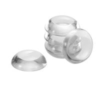 sourcing map 6pcs Door Stoppers Quiet Wall Protectors 2" Self Adhesive Reusable Clear Rubber Knob, Round Flat Wall Shield Cushion for Home, Office, Wall Protector from Door Knobs