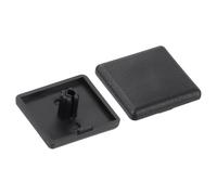 sourcing map 6Pcs Extruded End Cap Nylon, 20x20mm T-Slot Aluminum Profile 2020 European Standard End Cap Extrusion Plug for Trolley, Fish Tank Rack, Storage Rack, Black