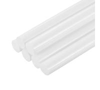 sourcing map 6pcs Full Size Hot Glue Sticks for Glue Gun 11mm x 200mm Large Glue Sticks, White