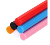sourcing map 6pcs Full Size Hot Glue Sticks for Glue Gun 4-inch x 0.28-inch, 7 x 100mm 6 Colors Black, White, Bright Red, Sky Blue, Orange, Pink