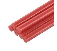 sourcing map 6pcs Full Size Hot Glue Sticks for Glue Gun 7mm x 200mm Small Glue Sticks, Red