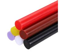 sourcing map 6pcs Full Size Hot Glue Sticks for Glue Gun 8-inch x 0.43-inch, 11 x 200mm 6 Colors Black, White, Bright Red, Brown, Purple, Yellow