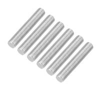 sourcing map 6Pcs Fully Threaded Rod, M12 x 70mm 304 Stainless Steel Right Hand Thread Bar Studs M12-1.75 Thread Pitch for Furniture Machinery Assembly