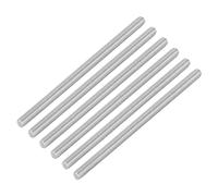 sourcing map 6Pcs Fully Threaded Rod, M6 x 110mm 304 Stainless Steel Right Hand Thread Bar Studs M6-1 Thread Pitch for Furniture Machinery Assembly