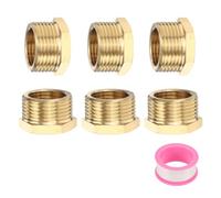 sourcing map 6Pcs G3/4" Male x G1/2" Female Threaded Reducing Pipe Adapter(18mm/0.7" Length)