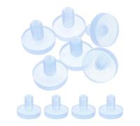 sourcing map 6Pcs Glass Table Top Bumpers with Stem, 12mm/0.47" Rubber Bumper Grippers Anti Slip Table Spacers for Patio Cabinet Furniture (Fits 15/32Inch Hole), Clear