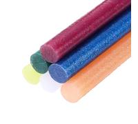 sourcing map 6pcs Glitter Hot Glue Sticks 0.43 inch x 4 inch Large Glue Sticks, 100 x 11mm Multicolor