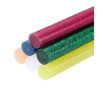 sourcing map 6pcs Glitter Hot Glue Sticks 0.43 inch x 8 inch Large Glue Sticks, 200 x 11mm Multicolor