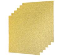 sourcing map 6Pcs Gold Glitter Acrylic Sheets 1/8" Thickness 8" x 8" Glossy PMMA Fluorescent Plastic Sheets Extruded Translucent Blanks for DIY Art Crafting Laser Cutting & Engraving