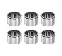 sourcing map 6pcs HK1210 Needle Roller Bearings 12mm Bore 16mm OD 10mm Width Chrome Steel Open End for Transmission Gearbox
