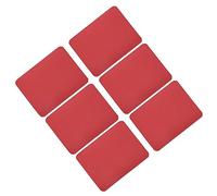 Sourcing Map 6Pcs Iron-On Fabric Patches Red 4.9"x3.7" for Clothes Repair, Pants, Bags & More